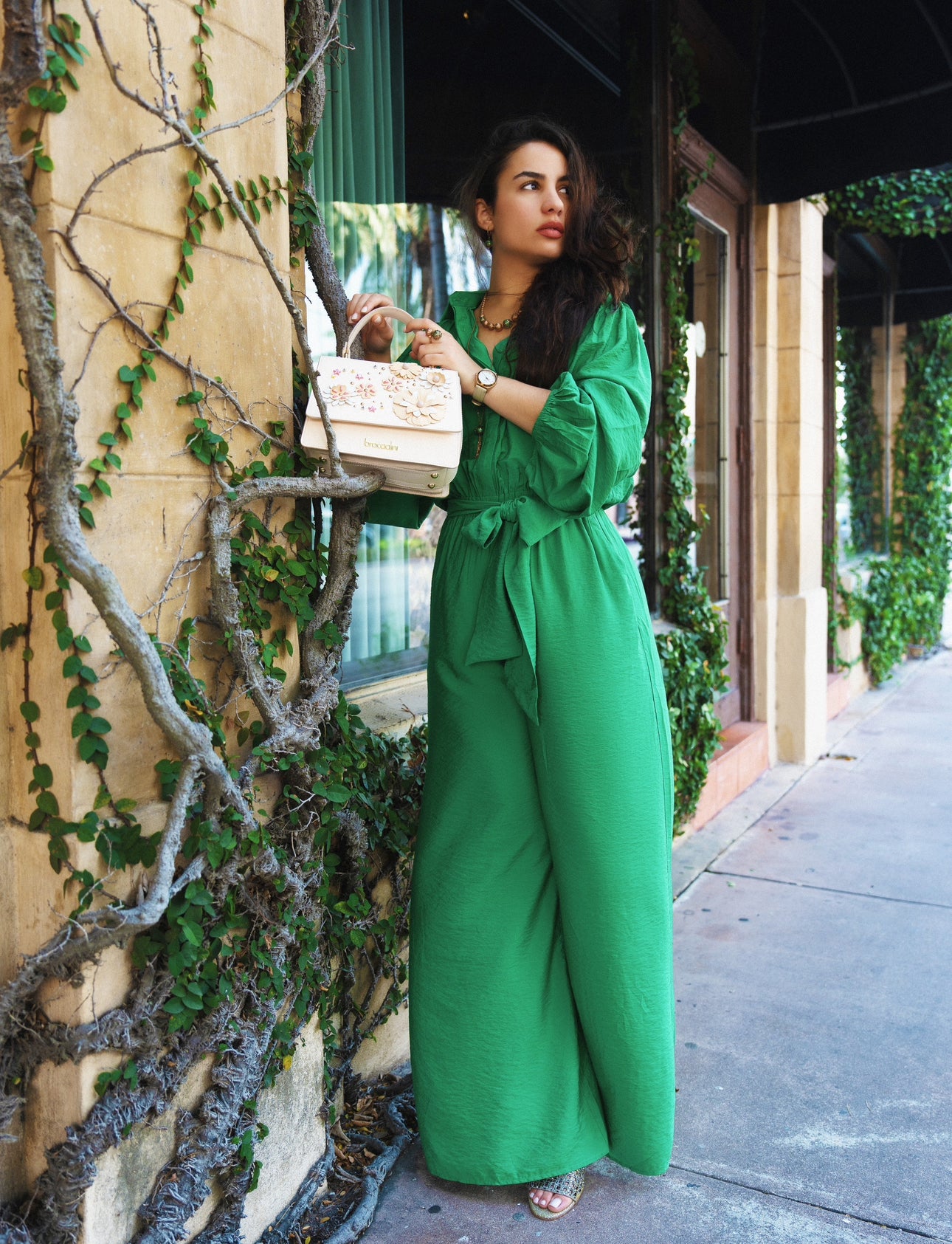 GREEN JUMPSUIT