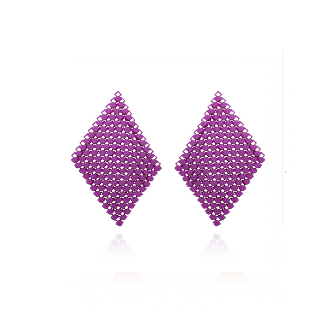 Earring Pendant's Popping Purple