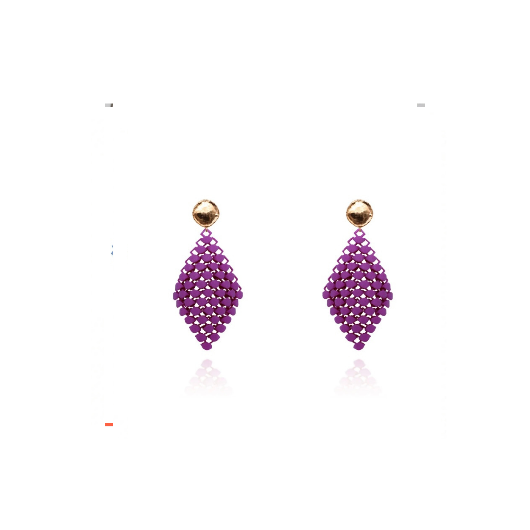 Earring Pendant's Popping Purple